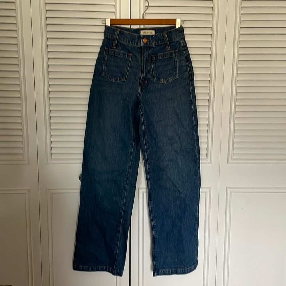 Madewell The Perfect vintage wide leg jeans 23 nwt